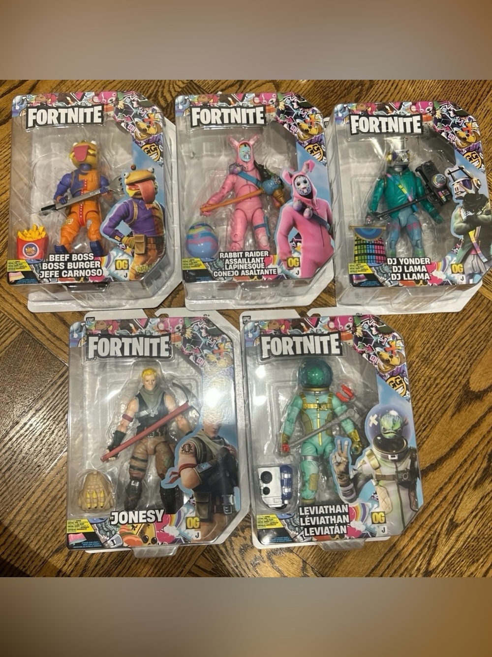 Fortnite Action Figure Set 5-pack 6 " Each - New Not Sealed- No Codes